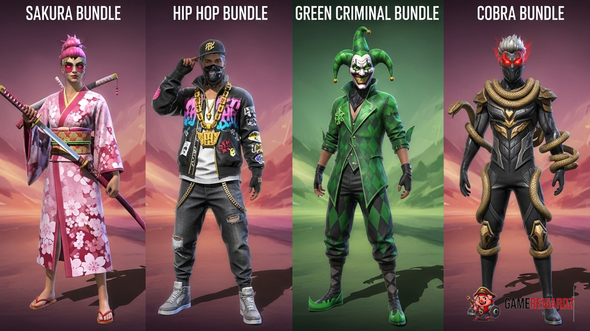 Free Fire Most Rare Bundles 2025
